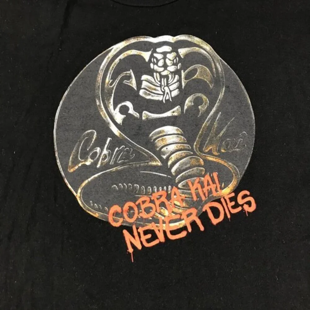 KARATE KID COBRA KAI NEVER DIES‎ Black T-Shirt MENS 3XL